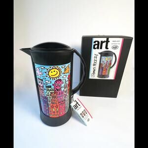 RARE NIB ALFI Art Exclusive James Rizzi - City 1 Liter Vacuum Carafe Jug